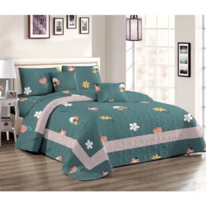 ชุดผ้าคลุมเตียง 8 ฟุต ลายดอกไม้