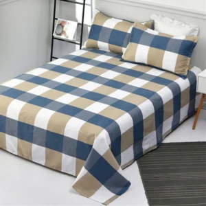 ชุดผ้าปูที่นอน 3 ฟุต ลายสก๊อต ไม่รวมปลอกหมอน