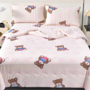 ชุดผ้าปูยางพาราเสริมไหมน้ำแข็ง ขนาด 6 ฟุต ครบเซ็ต 4 ชิ้น นุ่ม ลื่นเย็นสบาย