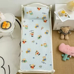 ผ้าปูที่นอนยางพารา สําหรับเด็ก ลายหมี
