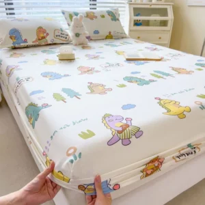 ผ้าปูที่นอนลายการ์ตูนน่ารัก ๆ ผ้าปูที่นอน 3.5ฟุต