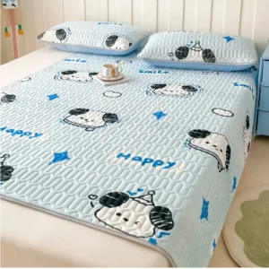 ผ้าปูเตียงผ้าหนานุ่ม ลายลูกสุนัขน่ารัก ขนาด 3 ฟุต ไม่รวมปลอกหมอน