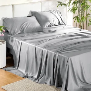 ผ้าปูเตียงเส้นใยไม้ไผ่ เย็นและระบายอากาศได้ดี ขนาด 3 ฟุต